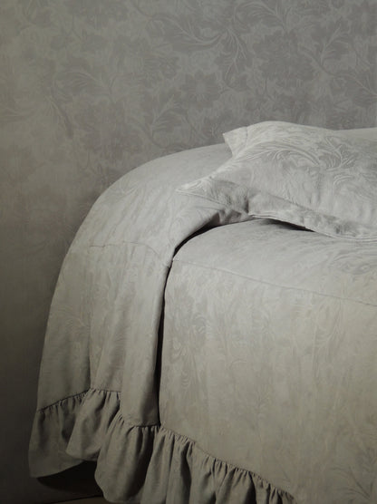 Sängynpäätyhuppu | Jacquard harmaa