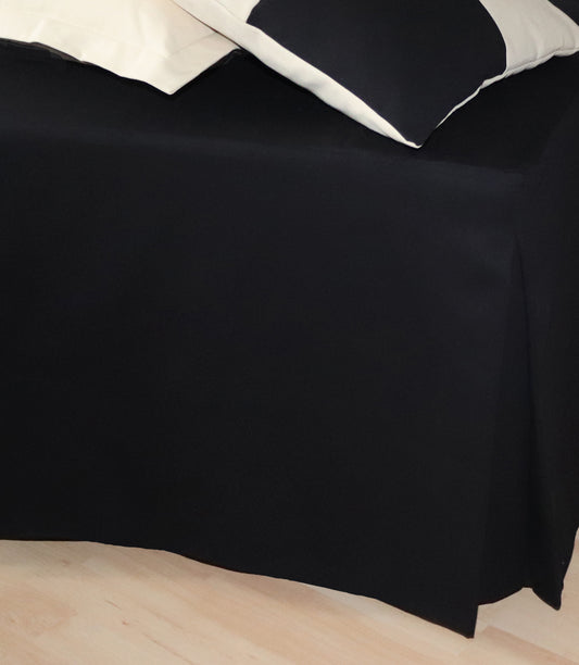 Suorahelmainen helmalakana | Napakka musta