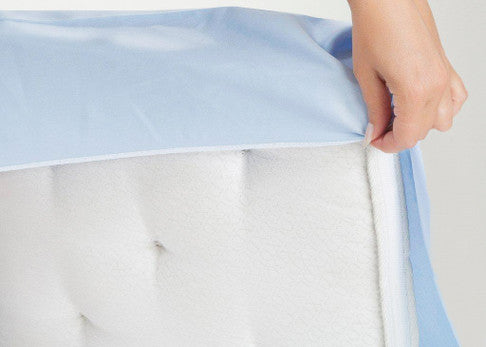Halkaistun patjan lakana percale (halkaistu yhdestä päästä)