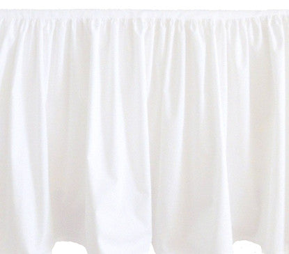 Rypytetty helmalakana | Satiini valkoinen