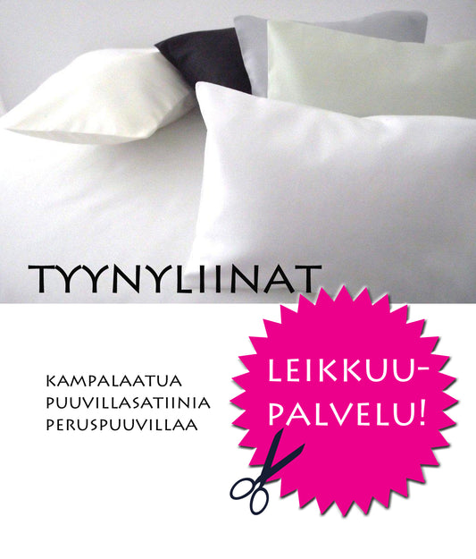 Tyynyliina-arkit kampapuuvillaa